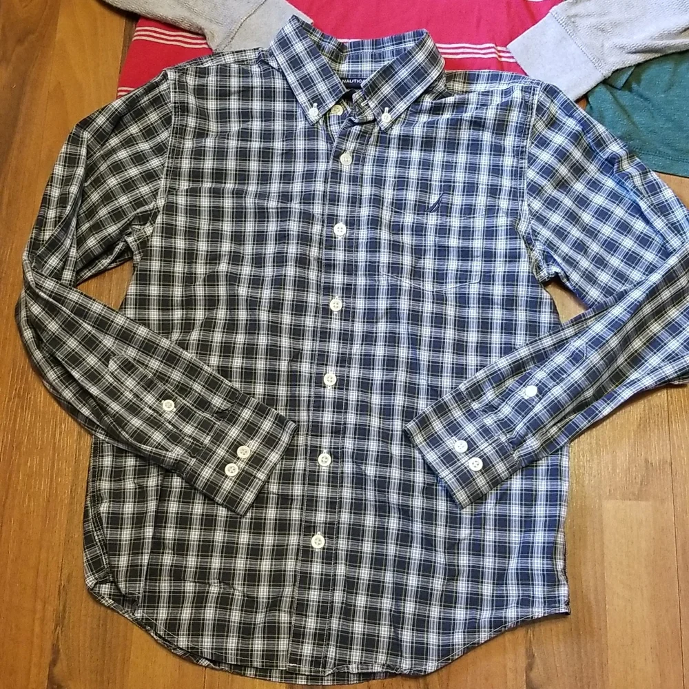 Bundle of Boy's Long Sleeve Shirts, Size Large - Picture 4 of 13